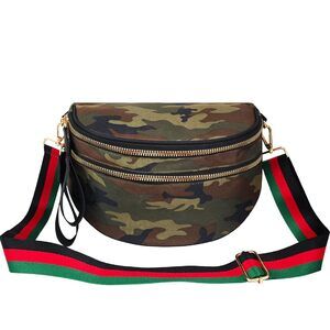 5871 Crossbody Bag,Canvas Bum Bags ,Spacious Sling Bag Purse Fanny Packs